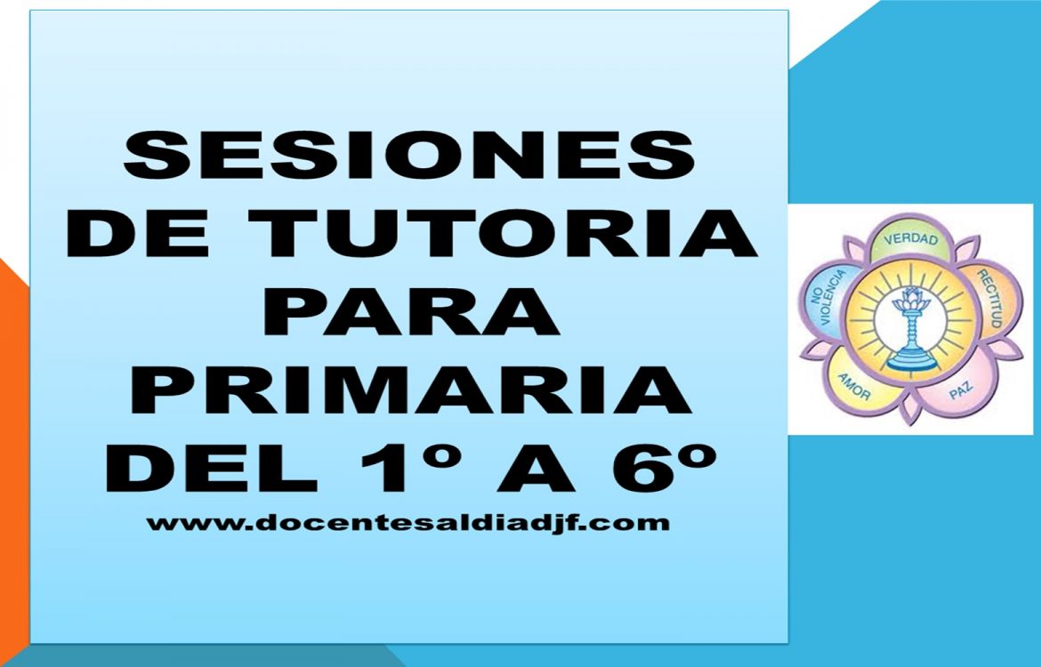 sesiones de tutoria para primer grado Docentes al Dia DJF