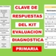 Clave de respuesta del kit de evaluación diagnostica de primaria