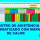 Registro de asistencia de estudiantes automatizado con MAPA DE CALOR del mes de setiembre