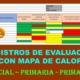 Registro de evaluación AUTOMATIZADO con MAPA DE CALOR para inicial primaria y secundaria