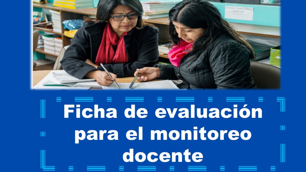 Ficha de evaluación para el monitoreo docente