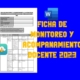 Ficha de monitoreo y acompañamiento docente 2023